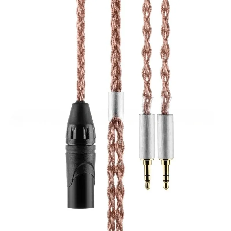 UP Local Takeoff Headphone Upgrade Cable XLR To Dual 3.5/6.35/4.4 Adapter