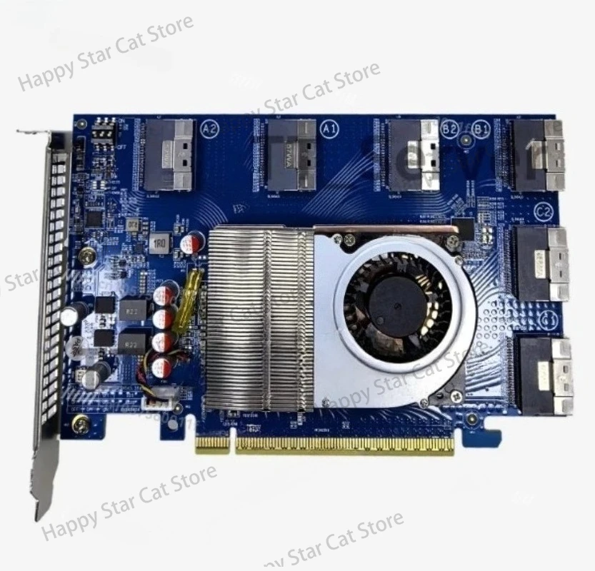 PLX88096 expansion card/PCIe 4.0/free splitting/X16/SFF8654