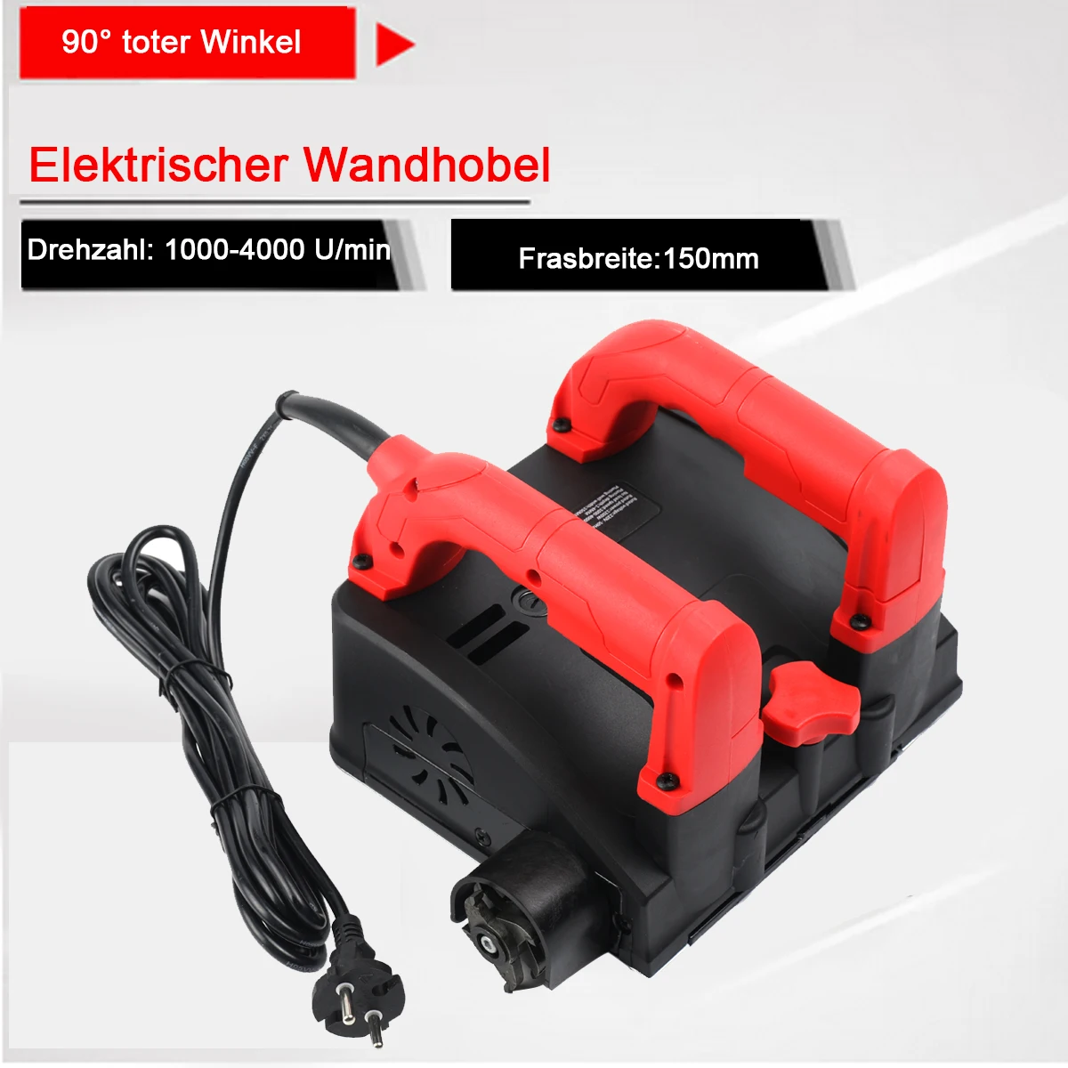 Afbeelding 5: 1200W Elektrische schuurmachine, betonfrees, elektrische muurschraper, muurschepset voor het verwijderen van oude stopverf