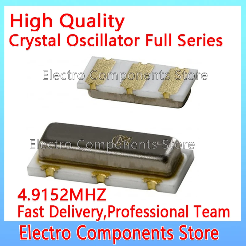 5PCS/Lot SMD Ceramic Resonator CSTCC 3Pin CSTCC4M91G53-RO Crystal Oscillator SMD-3 4.9152M 4.9152MHZ 3*7 Ceramic Resonators