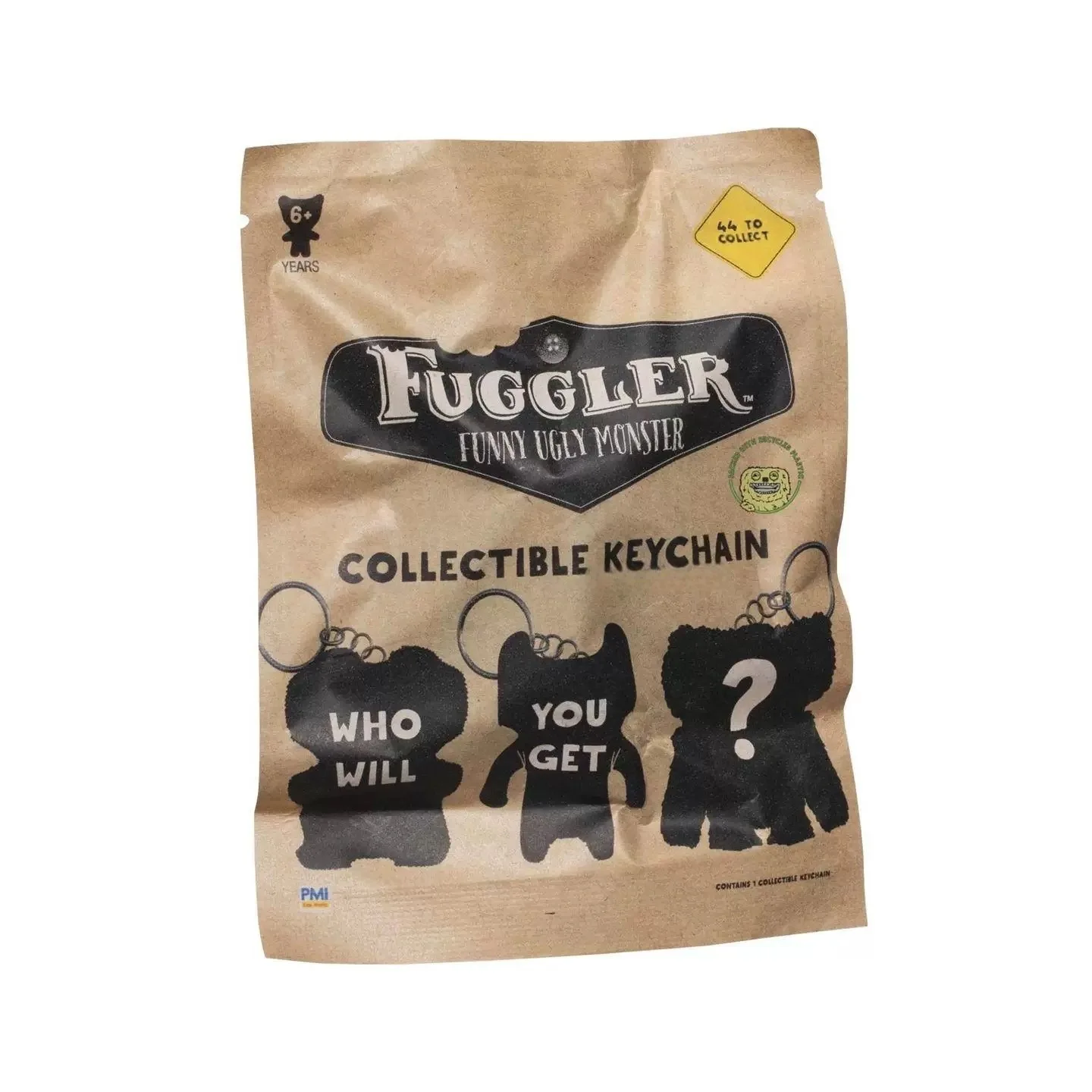 Fuggler sleutelhanger Blind Box figuur lelijk monster tand Rabid konijn brede ogen Weirdo Grin Grin collectie model tas hanger
