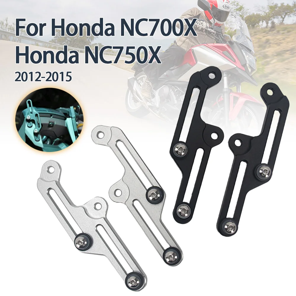 

For HONDA NC700X NC750X NC 700 750 X 2012 2012 2014 2015 Motorcycle Windscreen Adjusters CNC Aluminum Windshield Bracket