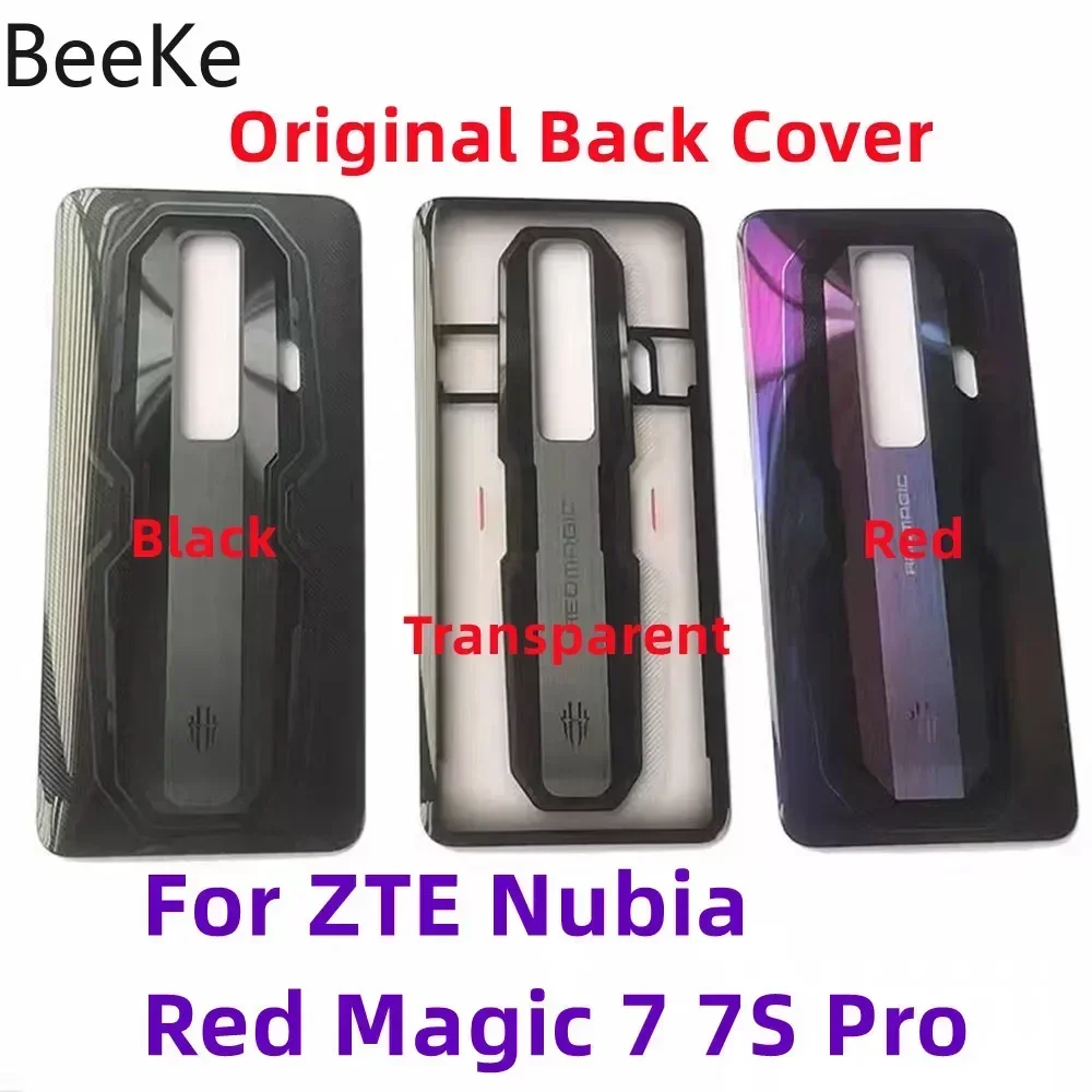 

Оригинальная задняя крышка для ZTE Nubia Red Magic 7 7S Pro, стеклянная задняя крышка батарейного отсека, фотокамера с объективом NX679J NX709J, замена