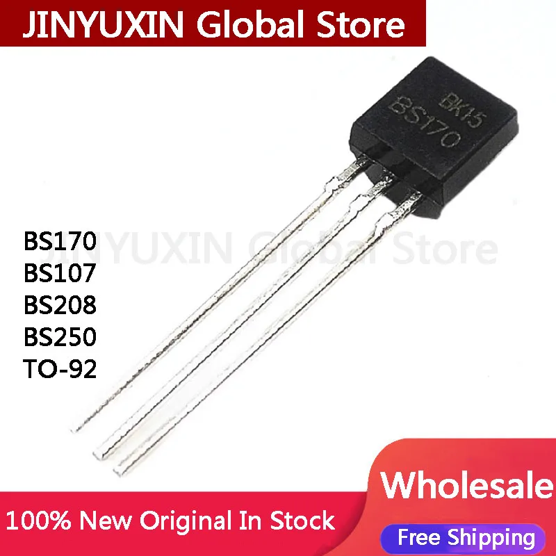 MXY 10PCS BS170 TO-92 TO92 BS107 BS107A BS250 BS208 new triode transistor IC Chip Wholesale