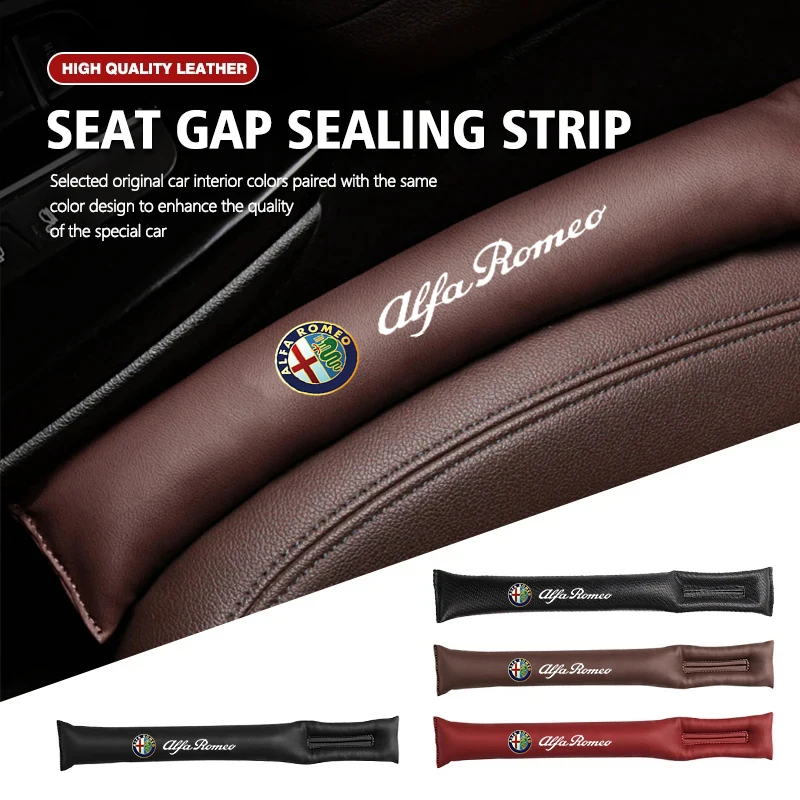 Bande de protection anti-fuite pour l'espace entre les sièges de voiture, pour Alfa Romeo 156 159 147 4C 8C 166 Giulia Giulietta Mito Stelvio Spider GT Tonale