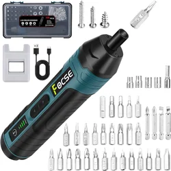 3.6V Cordless Electric Screwdriver Portable USB Rechargeable 5N.m Max Adjustable Torque Suitable for Home DIY Repair Mini Drill