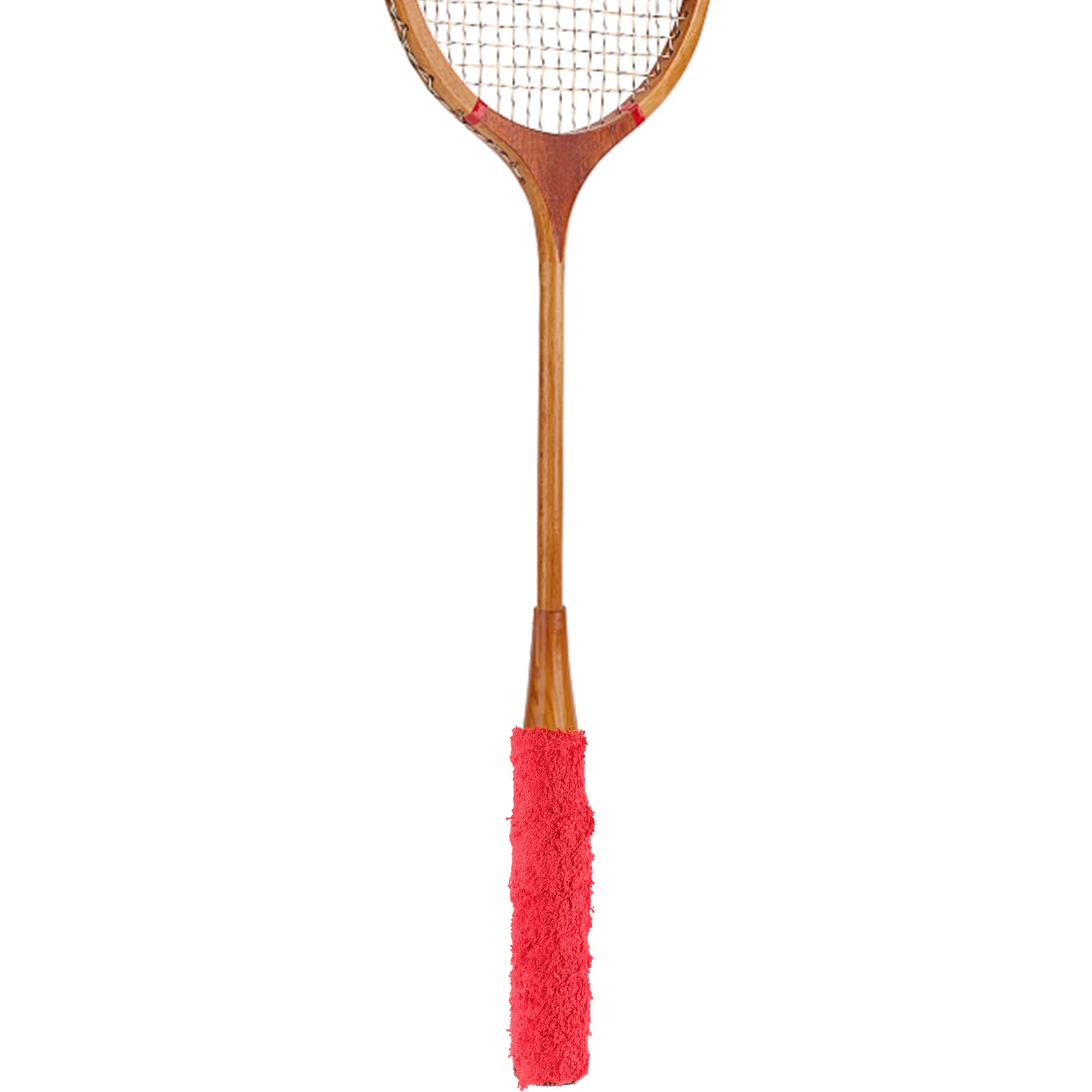 2 قطعة منشفة كرة الريشة قبضة مضرب مقبض التفاف مضرب العصابة لوازم الملحقات الحمراء #2