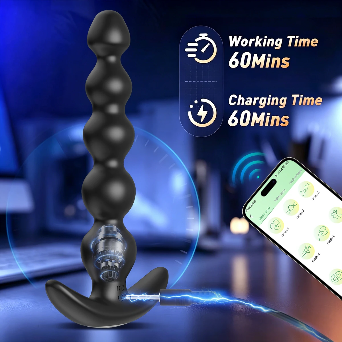 APP Control Anal Plug 10 Vibration Mode Vibrator Prostate Massager Wireless Remote Butt Plug Adult Sex Toys for Women Male Gay 4