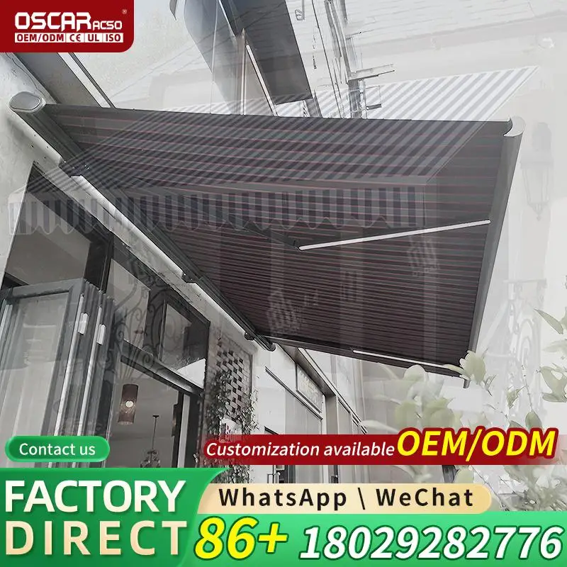 

High Quality Extendable Aluminum Alloy Sunshade for Outdoor Roof AllBox Coverage for Patio Garden Balcony Retractable Awning