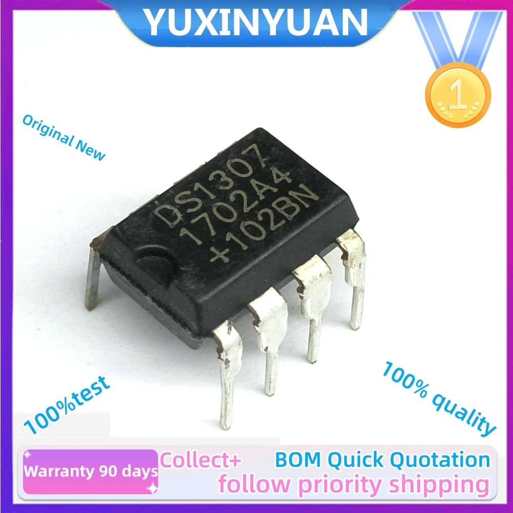 20Pcs/lot  100%New Origianl  DS1307N DIP DS1307  1307  DIP8 YUXINYUAN IC in stock 100%good