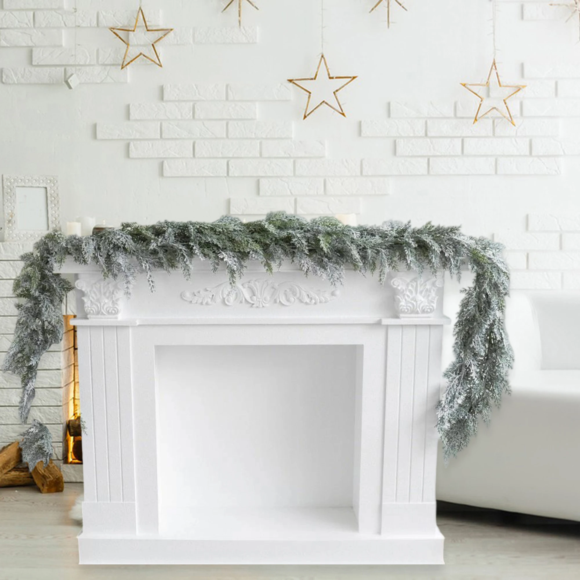 

Гирлянда из искусственного эвкалипта с серебряными блестящими листьями для фона свадебной церемонии и украшения стола