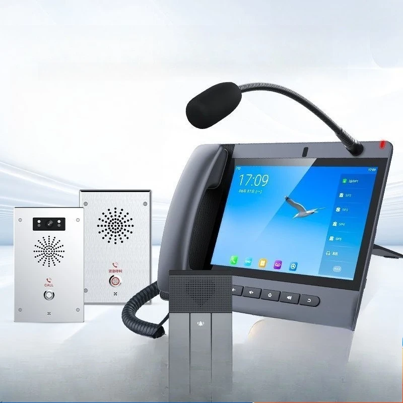 

IP network intercom system, two-way voice video intercom, one-click call terminal for school parking lot toll station