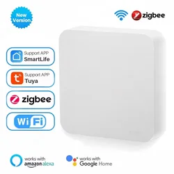 Puerta de enlace inteligente multimodo inalámbrica ZigBee Bluetooth Mesh Hub funciona con la aplicación Tuya Smart life Control por voz a través de Alexa Google Home