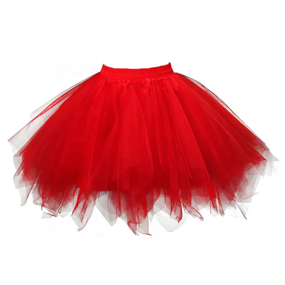 

Solid Color High Waisted Pleated Irregular Short Mini Skirts For Women Women's Candy Colored Half Bodies Mesh Fluffy Skirt