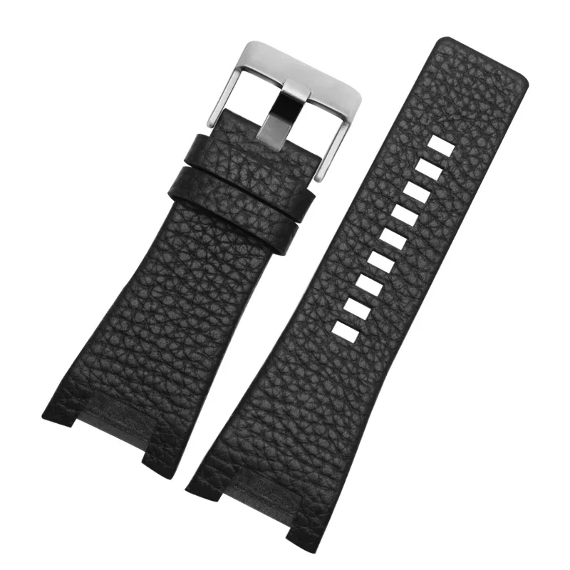 For Diesel Table Watch Band Concave Leather Dz4246 Dz1273 Dz1216 Soft and Comfortable Large Dial Watch Strap Male 32mm Wristband