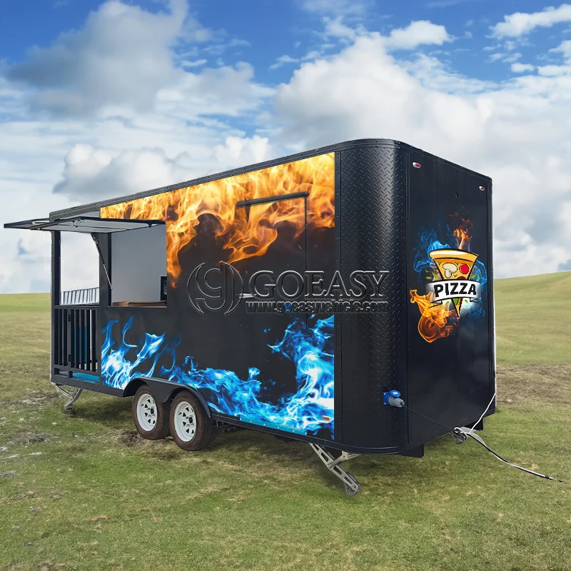 Customizable Off-Grid Food Trailer - Solar Power & Water Tank Options