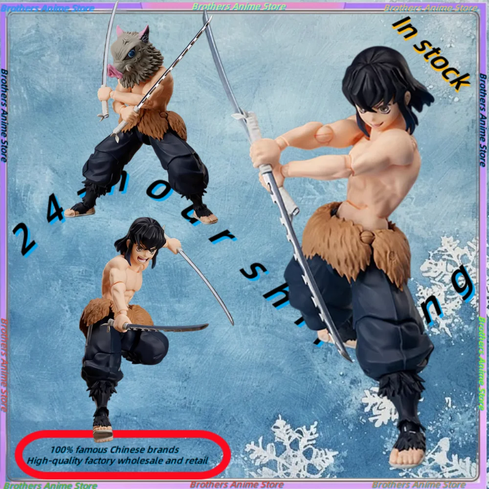 

В наличии AnIPLEX BUZZMOD Demon Slayer: Kimetsu no Yaiba Inosuke Hashibira шарнирная фигурка 1/12