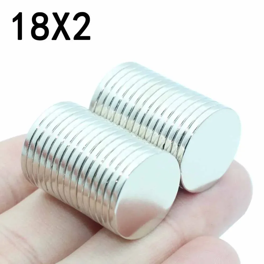 2/3/5/8/12 Pcs 18x2 Neodymium Magnet 18mm x 2mm N35 NdFeB Round Super Powerful Strong Permanent Magnetic imanes Disc 18*2