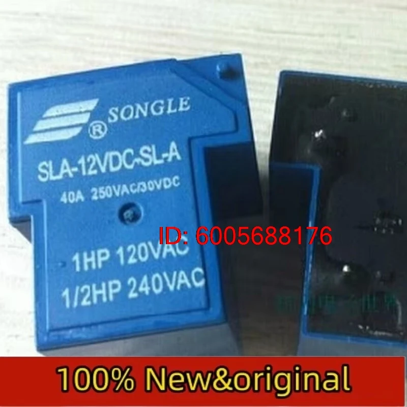 5pcs New Relays Relay SLA-12VDC-SL-A Set Normally Open 40A 250VAC T90 12V High Current