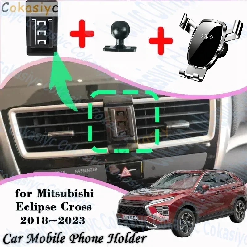 Auto Telefon Halter für Mitsubishi Eclipse Cross 2018 ~ 2023 Air Vent Handy Halterung Unterstützung GPS Halterung Schwerkraft Ständer zubehör