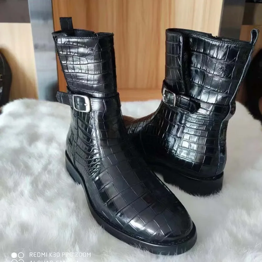 tainxing women crocodile boots crocodile leather female boots fasion winter boots women shoes female shoes crocodile shoes