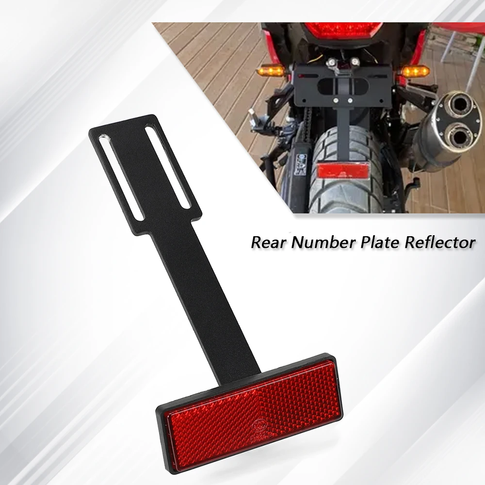 

For Yamaha Tenere 700 T700 T7 Rally XTZ700 2019-2024 2023 2022 Motorcycle Accessories License Plate Holder Extend Tail Reflector