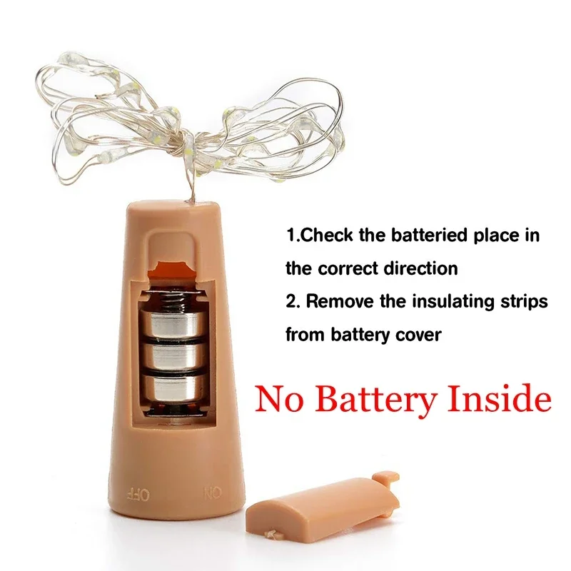 LED Fairy Cooper Wire Light, Gypsophila Icicle String, Holiday, Christmas Party, Garland, Table Lamp Decor, 6Pcs a Pack