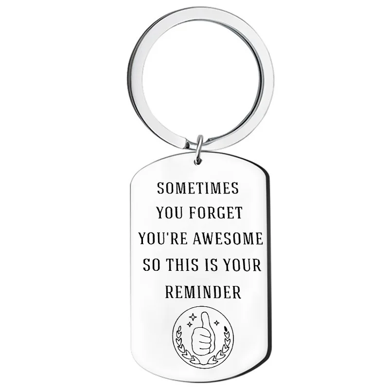 الفيل الصغير ملهمة المفاتيح قلادة الفولاذ المقاوم للصدأ جولة العلامة التجارية هدايا للأصدقاء