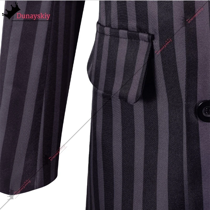 Gomez Addams คอสเพลย์เครื่องแต่งกายชุดวันพุธพ่อเครื่องแต่งกายชายผู้ใหญ่ลายสก๊อตกางเกงเสื้อชุด DIY ฮาโลวีนเสื้อผ้า