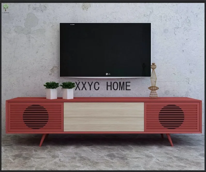 Kleine Wohnung, Wohnzimmermöbel, moderner, einfacher und leichter Luxus-TV-Ständer