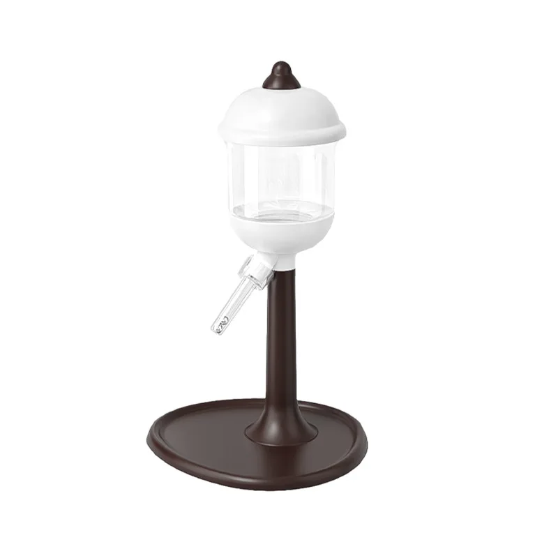 LED مصباح الشارع زجاجة ماء الهامستر مع فوهة كروية متوهجة تصميم مستقر مكافحة تلميح قاعدة ليلة المغذية ديكور الحيوانات الأليفة الصغيرة الموئل