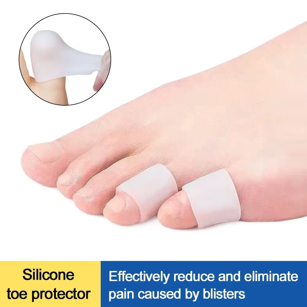 Silicone Sleeves Toe Protectors Portable Toe Protection Gel Caps Big Toe Protector Blisters Reduce Friction Toe Covers