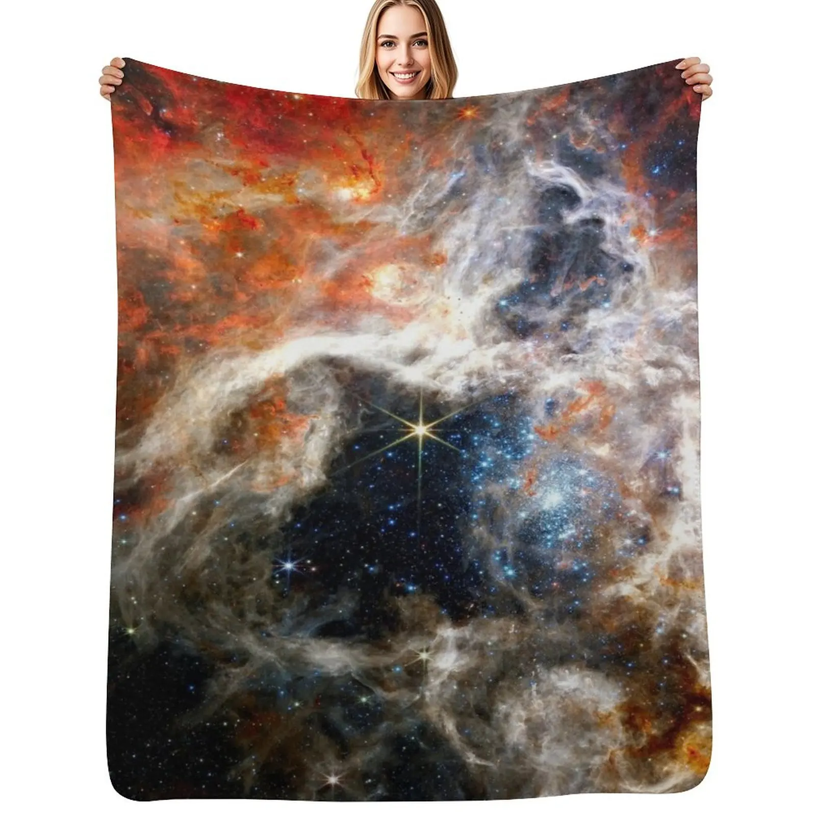 

NEW Tarantula Nebula JWST James Webb Image - High Quality Throw Blanket christmas gifts bed plaid Decoratives Blankets