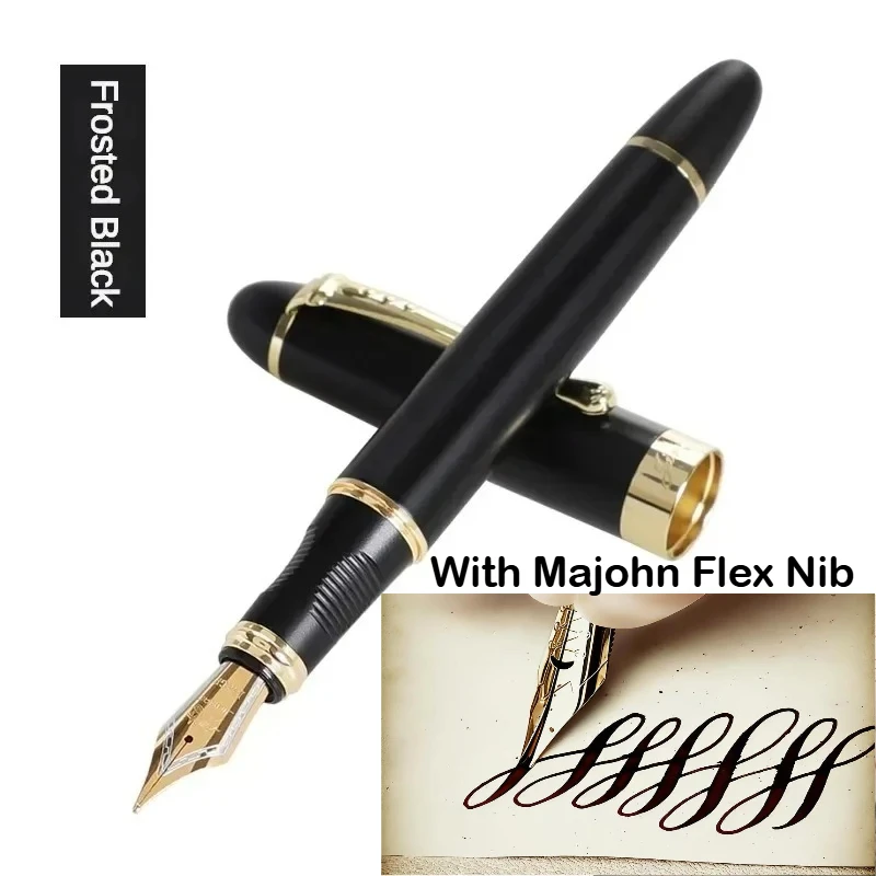 JINHAO X450 Füllfederhalter mit Majohn Flex Nib Kalligraphie-Stift, Metallstifte zum Schreiben, für Schule, Bürobedarf, Schreibwaren – Detail 23