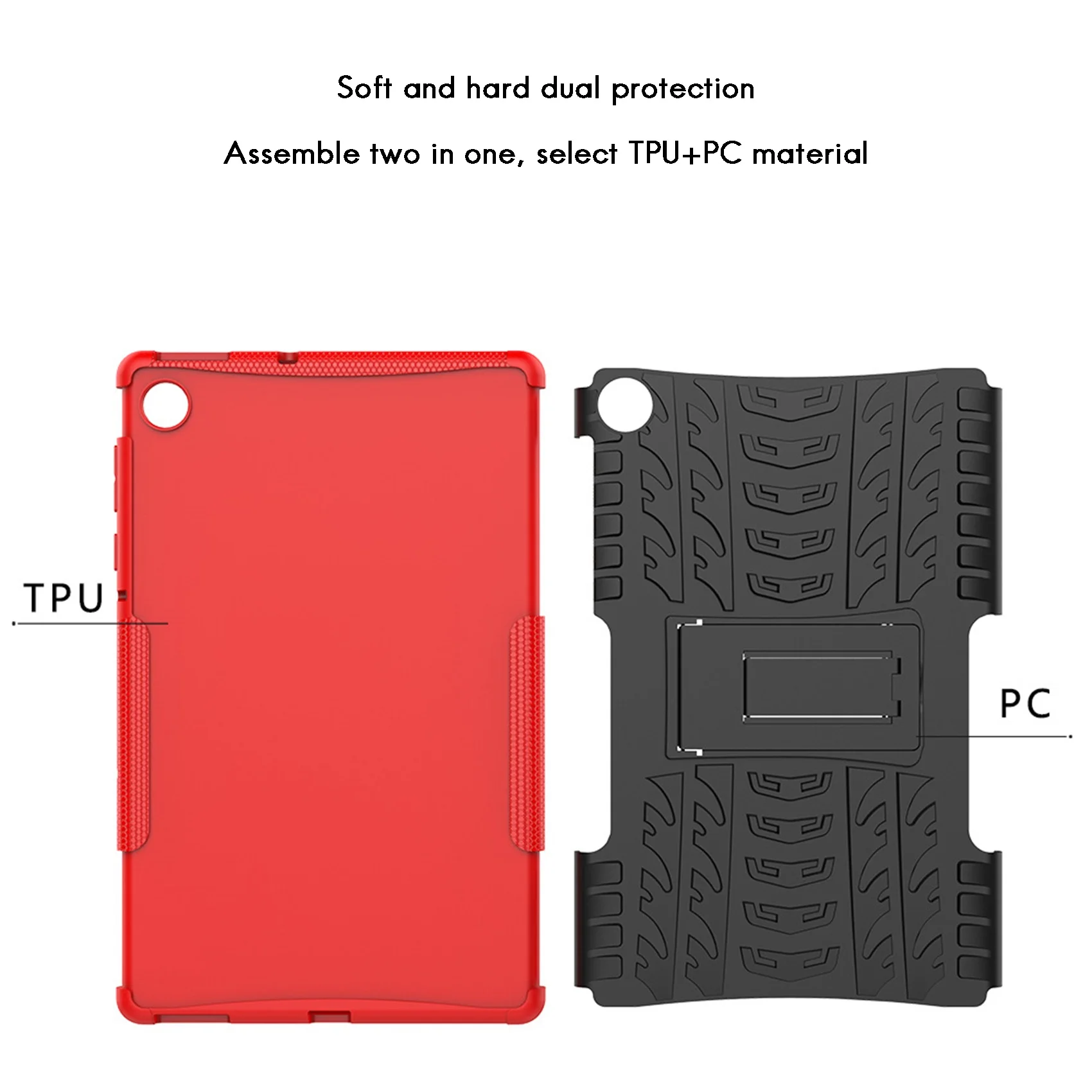 Etui na tablet do Lenovo M10 Plus X606 10,3 cala Etui na tablet Etui chroniące przed upadkiem Stojak na tablet