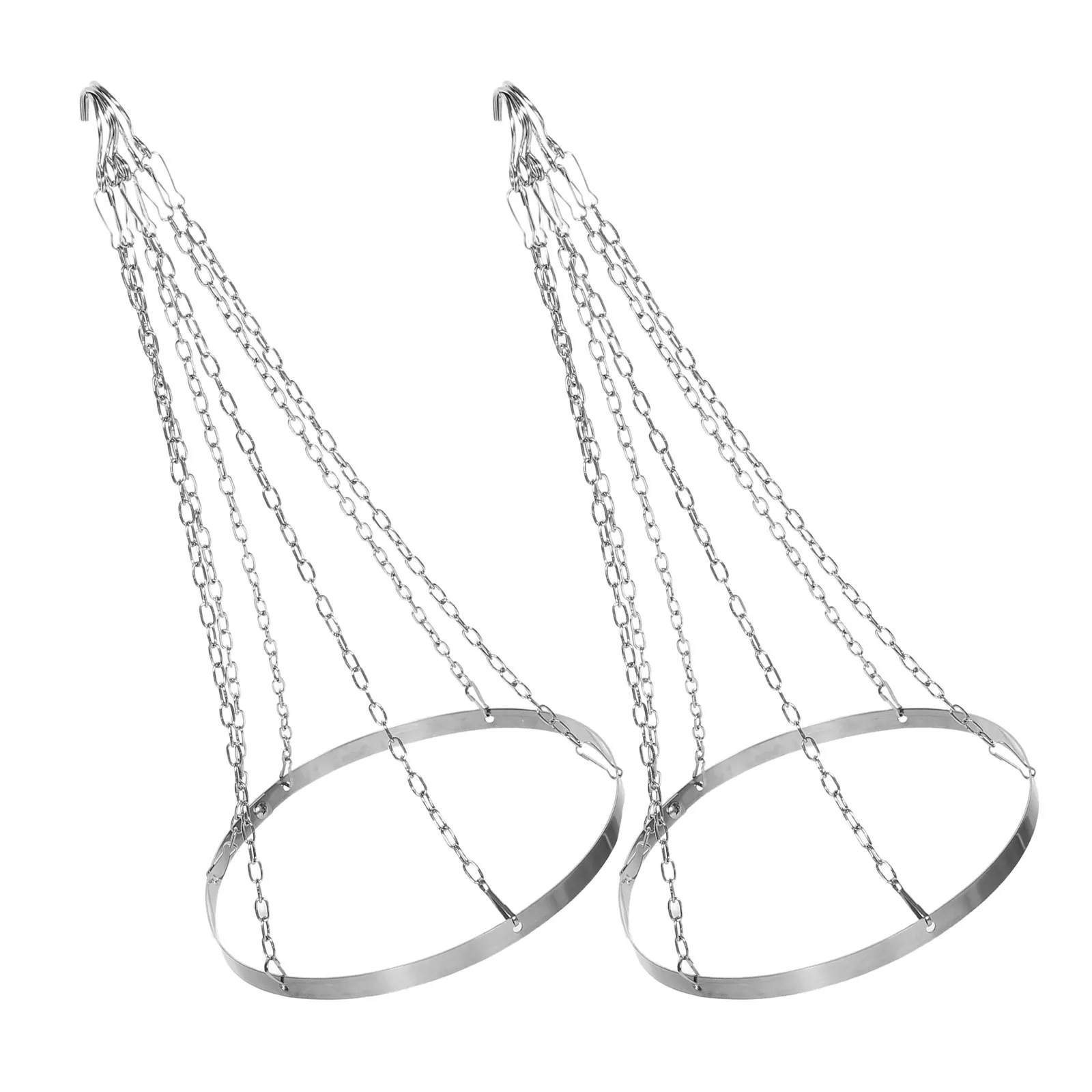 2Pcs Ceiling Drapery Hanging Kit Metal Canopy Hoop Easy Install Wedding Decor 6 Panel Drapes Hanging System for Events