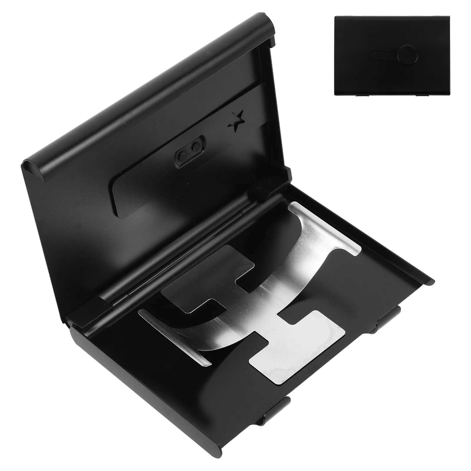 

Stainless Steel Business Card Holder Ultra Thin Slim Portable Magnetic Slide Out Credit Card Organizer for Pocket Purse Travel