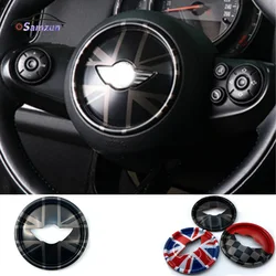 Panel de cubierta central para volante de coche, pegatina decorativa para MINI Cooper F55 F56 F57 Countryman F60 F54, accesorios interiores de coche