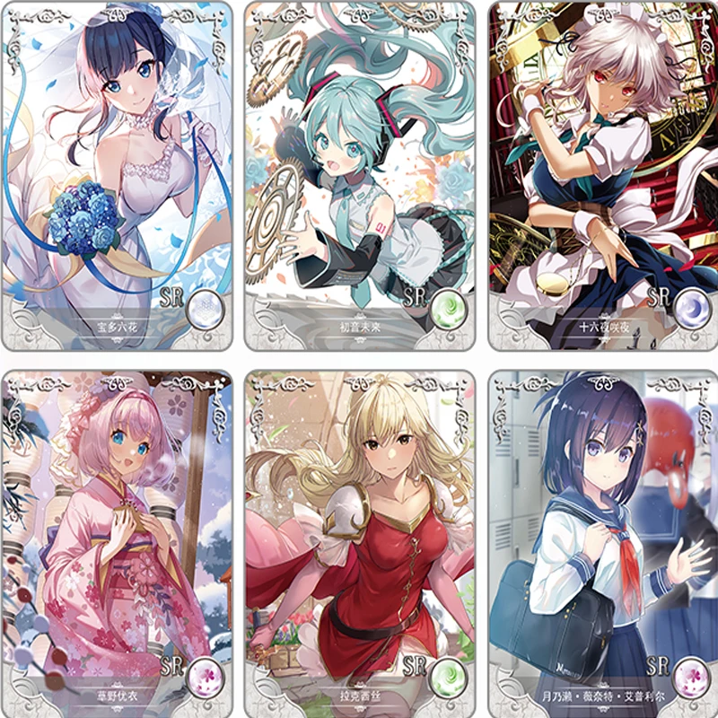 

Милые коллекционные карточки для девочек в стиле аниме NS, коллекция персонажей Tier1 Tier2 Wave16, набор карточек премиум-качества в кавайном стиле для коллекционеров