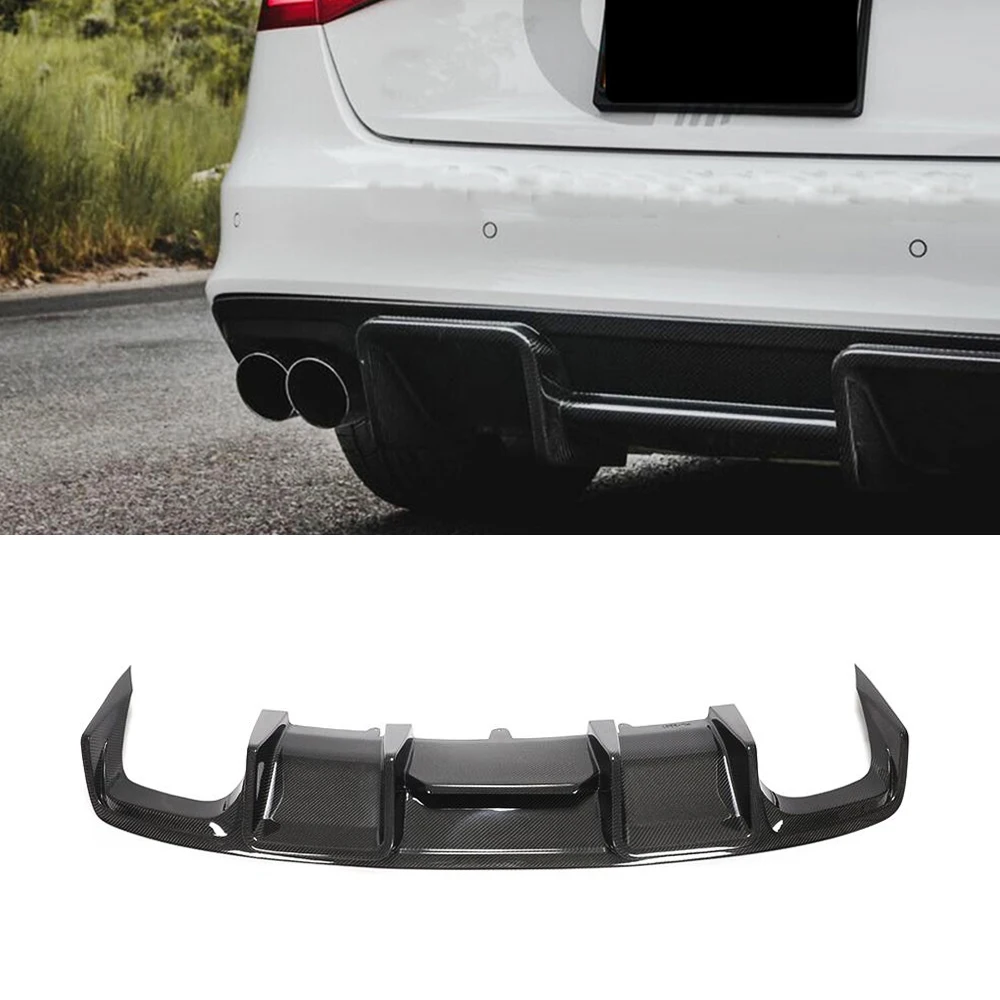 Custom Car Rear Bumpers Body Kit Set Vacuum Casting Carbon Fiber Auto   Systems  Lower Lip Diffuser