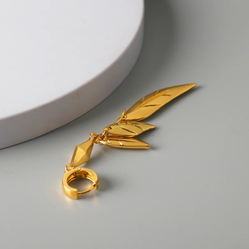 Genshin Impact Tighnari Earrings Anime Game Cosplay Leaves Dangle Hoop Earring Eardrop Jewelry Accessories Fans Gifts