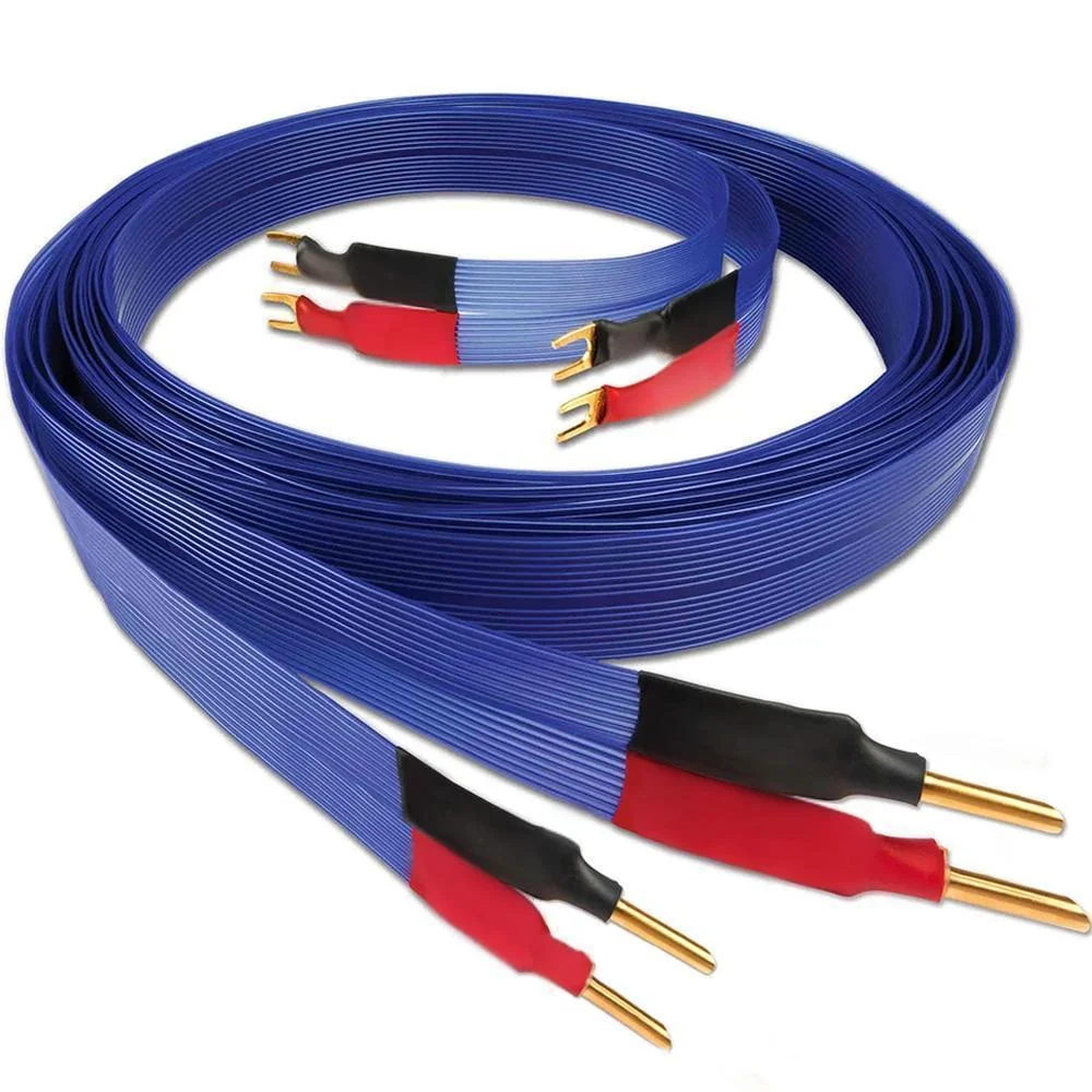 Nordost ノルドストブルーヘブン スピーカーケーブル シルバーメッキOFCスピーカーフラットワイヤー ハイファイオーディオケーブルオーディオマニアコード アンプDVD CD用