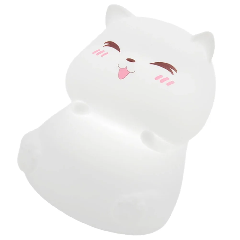 1 قطعة شكل Led ليلة قابلة للشحن سيليكون مكتب ضوء لغرفة النوم الحضانة الكرتون Led مصباح مصباح ديكور رائعتين