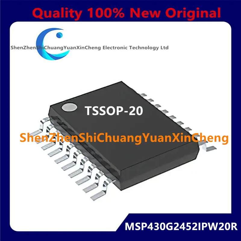 

5-10 шт., 100% новый набор микросхем MSP430 MSP430G2452 MSP430G2452IPW20R TSSOP-20, 16 бит, 8 КБ, флэш-память TSSOP-20