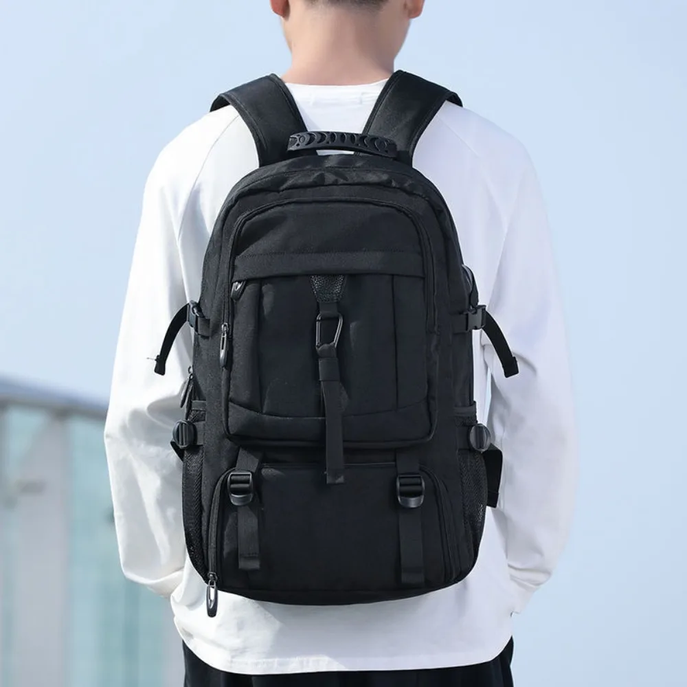 50L 80L Expandable Men\'s Backpack 17.3 Laptop Backpack USB Charging Large Capacity  Waterproof School Backpack Travel Backpack