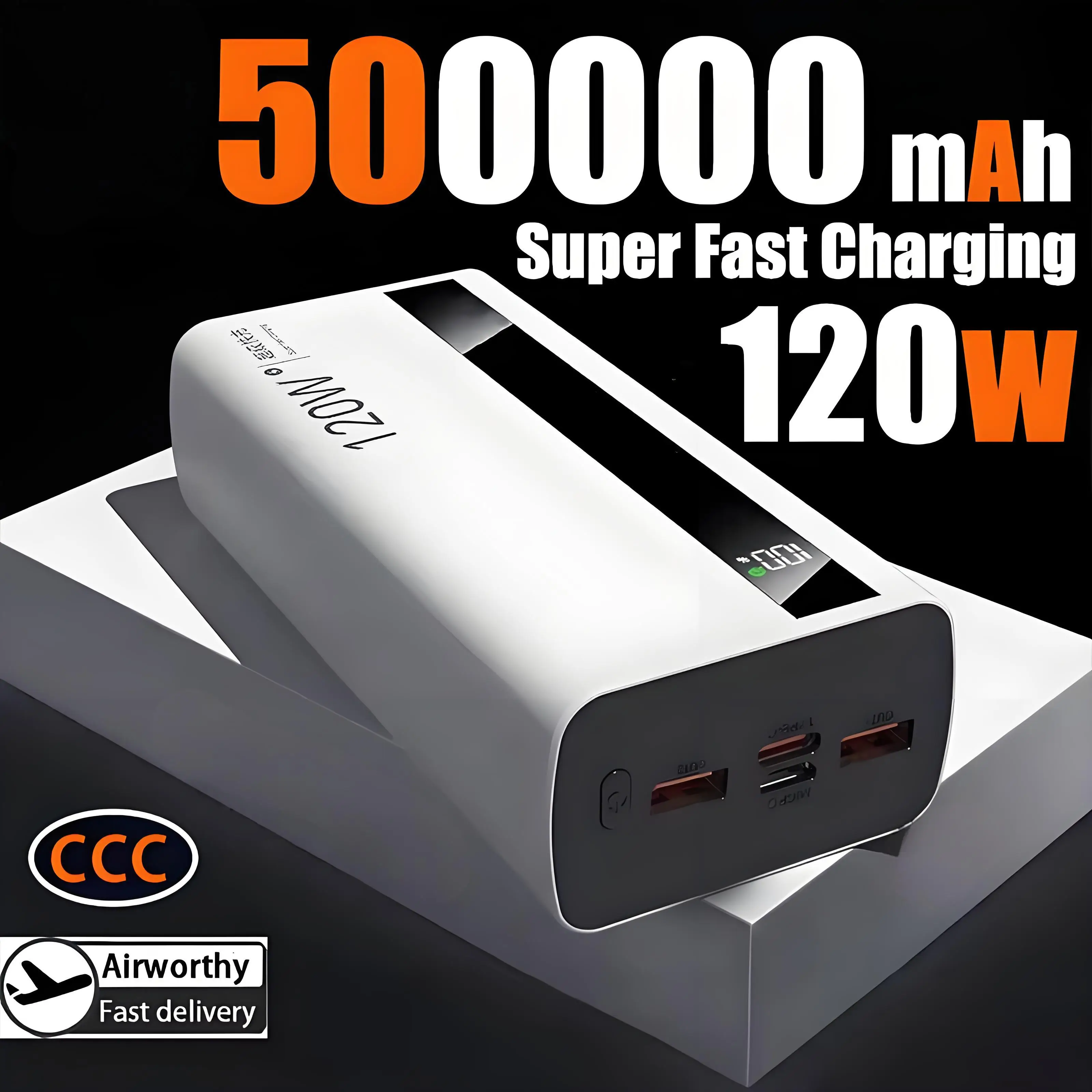 

Xiaomi 120 Вт 200000 мАч Power Bank большой емкости сверхбыстрая зарядка Power Bank портативное зарядное устройство для iPhone Samsung Huawei