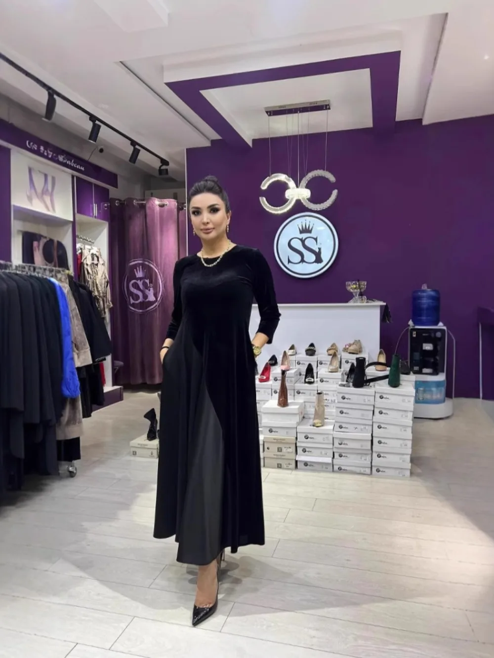 Maxi Vestito Abaya Donne Abiti Modesti Ramadan Eid Abaya Musulmano Marocco Caftano Dubai Islam Arabo Abito Lungo Jalabiya Abiti