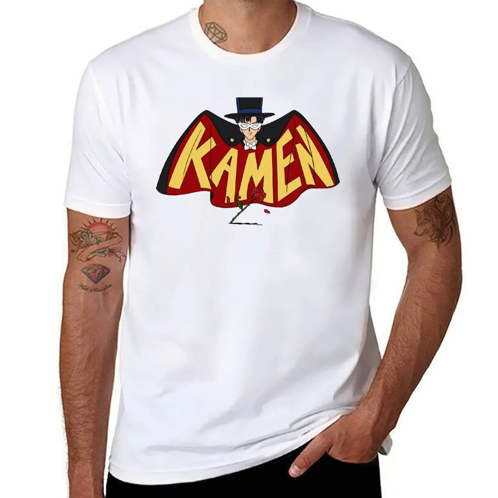 

Retro Tuxedo Kamen Logo T-Shirt t shirt man plain man graphic t shirt man t shirt heavy cotton T-shirt