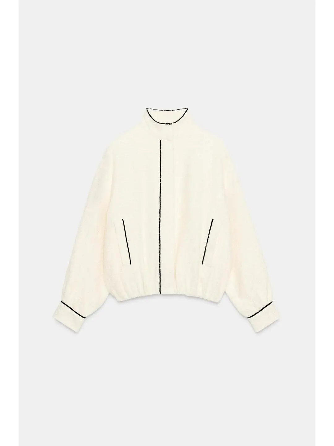 Elastische zoom Pilot Jaet Long Sve Opstaande kraag Damesbovenkleding Faion Veelzijdig Recht gesneden Kleur Blo Design Herfst...