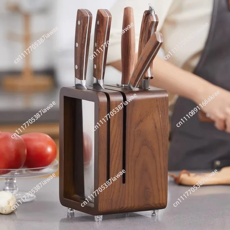 Knife holder Kitchen countertop Knife storage rack Household  holder Ventilated and mildew-proof kitchen holder